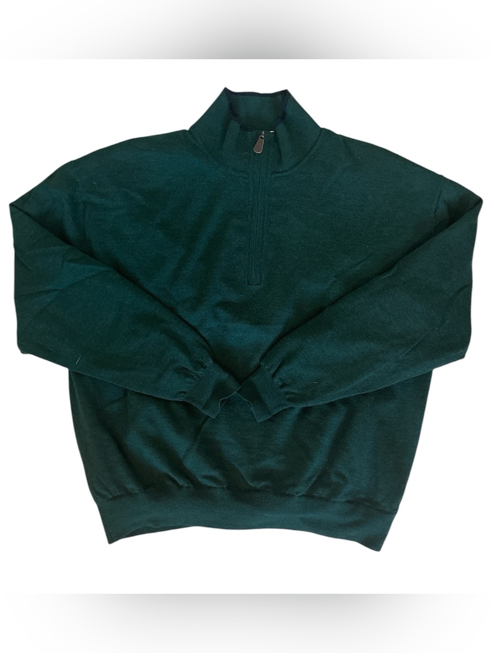 Fairway & Greene Golf Sweater Mens Large Green Italian Merino Wool
